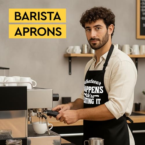 Funny Black Grill Apron with Pockets for Man,Dad,Husband,Father in Law,Chef Daddy Grilling Apron BBQ Cooking Gifts - color: We Are Eating It
