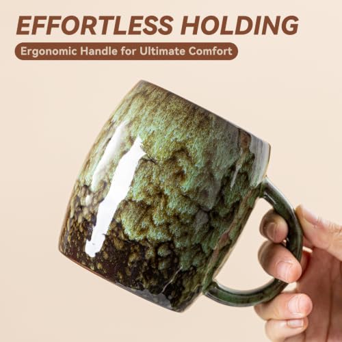 Forest Falls Ceramic Mug, 14oz Reactive Glaze Mug, Gift for Nature Lovers - color: 14OZ - Forest Falls · GROUND