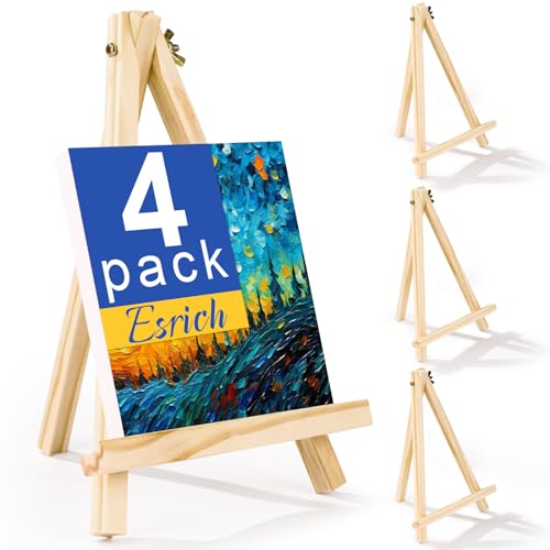 ESRICH 4 PCS 9 Inch Easel for Painting, Easel Stand for Painting Canvas - style: 4
