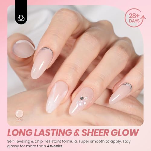 beetles Gel Polish Whispers of Love Jelly Gel Nail Polish Set, 6 Colors - color: 0-0-0-Whispers of Love