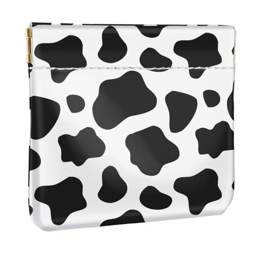 Cow Squeeze Coin Purse Pouch Small Makeup Bag for Purse - color: Cow, size: Small (4.4"x3.85")