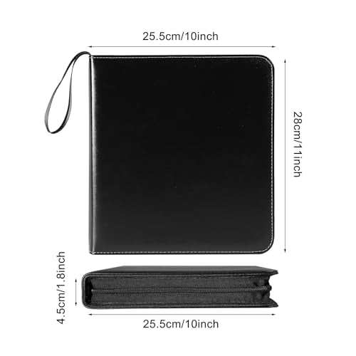 Large Polaroid Photo Album Binder, 240 Pockets. Black - color: Black