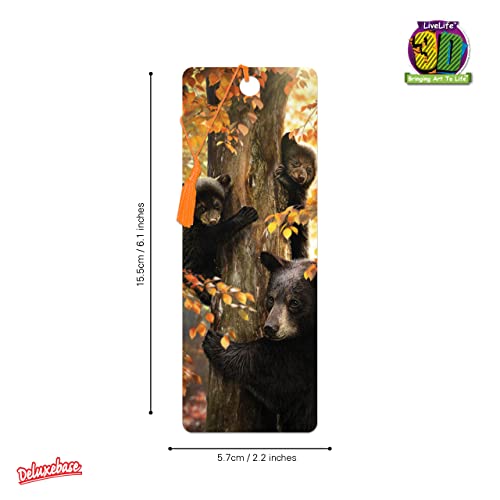 3D LiveLife Bear Bookmark - A Mother's Watch Lenticular Page Marker - color: A Mother's Watch