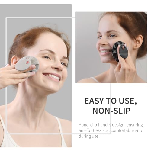 Silicone Face Scrubber 2 Pack, BEAUTAIL Manual Facial Cleansing Brush - color: Black+starlight