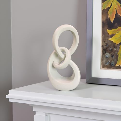 11.5" Modern Musical Note Decorative Sculpture, Abstract Sculptures,Home Decor,Coffee Table Statues,Shelf Top Decor Aesthetics,Dining Living Room Desk Decor - color: 11.42"light Gray