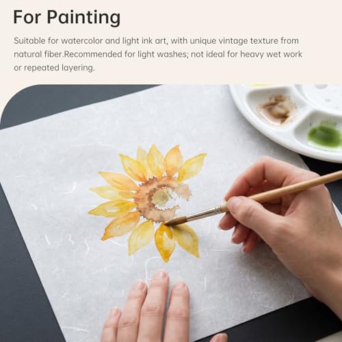 Mulberry Paper 30 Sheets 17.7"x17.7" Handmade Origami Craft - size: 17.7x17.7