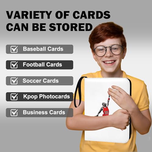 1080 Pockets Custom Card Binder, Portable Waterproof PU Storage Album,XL72 - color: A-Custom-1080