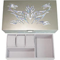 MADDesign Mother of Pearl Watch Box Jewelry Organizer (Metallic Silver) - color: Metallic Silver