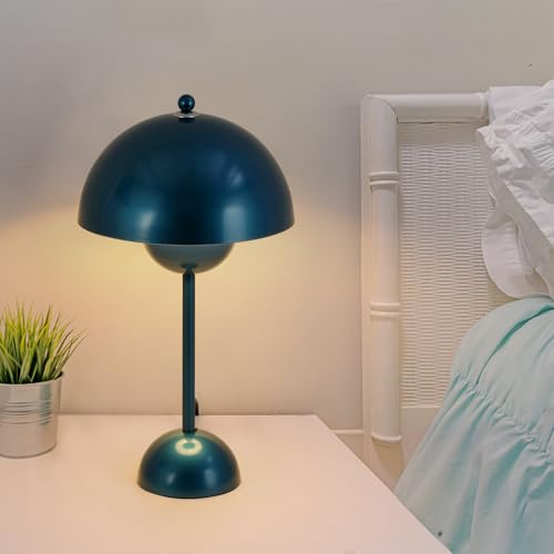 Creative Mid-Century Modern Bud Table Lamp for Home&Office, Gentian Blue - color: Gentian Blue