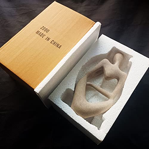 Dnoifne The Thinker Sculpture, Aquarium Ornaments, Abstract Sculpture Statue, Gift Art Decorative, Home Decor Figurine (Left, Large) - color: Left, size: Large