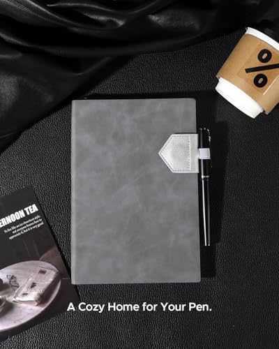 Magnetic Leather Bookmarks with Pen Holder Vegan Leather Book Marks Gifts for Reading Book Lovers Notebook Travelers (Silver-2PC) - color: Silver-2pc