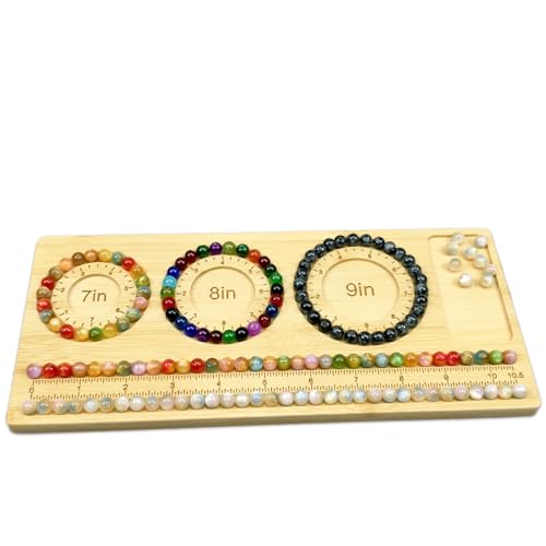 Petoysoso Bead Boards for Jewelry Making, Bamboo Beading Board for Jewelry Bracelet, Bracelet Bead Board,Bead Tray,Beading & Jewelry Making Supplies - size: Bracelet-S4