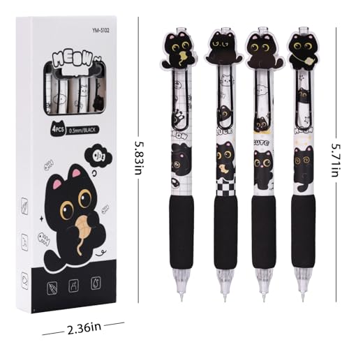 Black Cute Cat Stationery Set Cat School Supplies