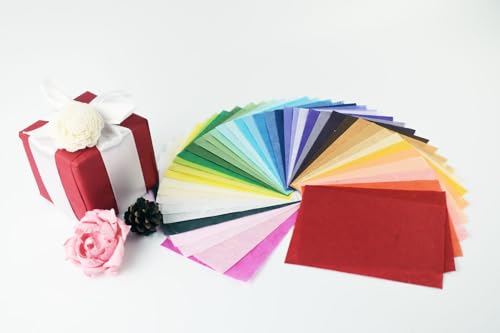 40 Mulberry Paper Japanese Handmade Assortment – Multicolor Origami & Craft Pack – Quality Fiber Sheets for Origami, Paper Art, Crafts & DIY Projects (A6 Size) - color: Pink , Red