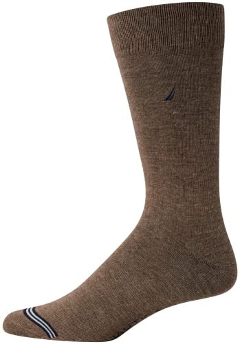 Nautica Mens Dress Socks Comfort Stretch Business Formal Crew Socks 10 Pack - color: Assorted