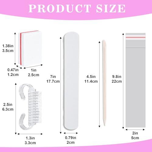 20 Sets Disposable Manicure Kit(20 Set -White) - size: 20 Set -White