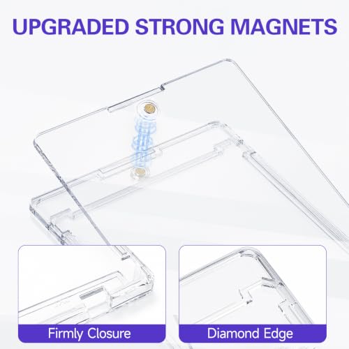 Magnetic Card Holder, 12 Pack 35PT Clear Baseball Trading Card Cases