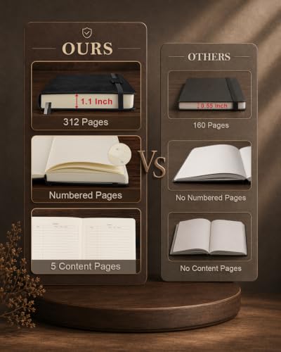 Lined Hardcover Leather Journal Notebook: A4 Journal for Women Men, Black - color: Black, size: 8.5"x11"