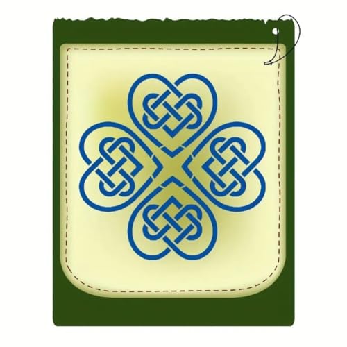9-Pack Celtic Knot Stencils for Painting on Wood- 8x8 Inch Reusable Drawing Templates for Wood Painting, Wall Art, Baking Decor & DIY Crafts, Traditional Interlace Pattern Designs - color: White