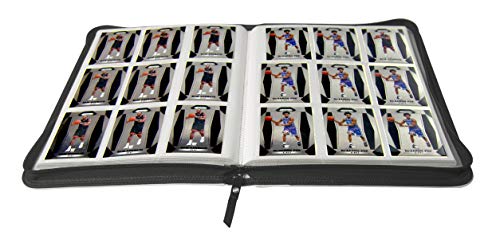 TopDeck 500 Card Ringless Zip Binder Pro - 9-Pocket Pages Side Load Sleeve TCG Storage Portfolio, Compatible with Pokemon, Yu-Gi-Oh, One Piece, MTG, Comic Trading Collectible Cards - White - color: White