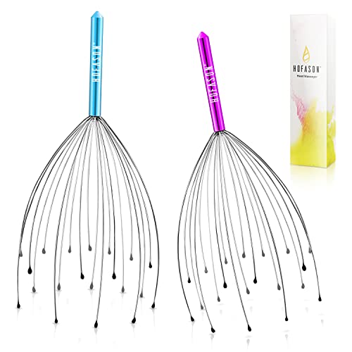 HOFASON 2PCS Scalp Head Scratcher, Stocking Stuffers, White Elephant Gifts