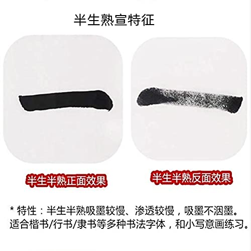 MEGREZ Chinese Japanese Calligraphy Xuan Paper Rice Paper - size: 13.4 x 26.7 inches
