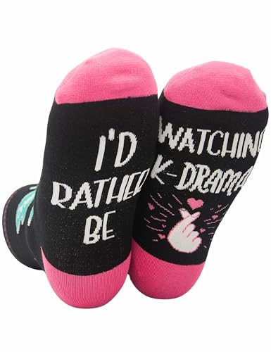 InnoBeta K Drama Gifts, Kpop Gifts Socks for Women Girls, One Size Crew Socks for K Drama K-Pop Lovers