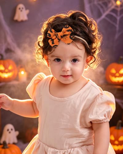 doboi 3 Pack Baby Girls Headbands Halloween Hair Bows - color: black