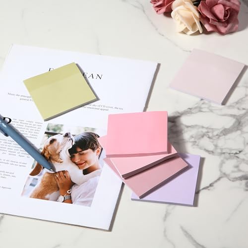 Mr. Pen- Sticky Notes, 3"x3", 12 Pads, 600 Sheets, Blooming Reverie - color: Blooming Reverie