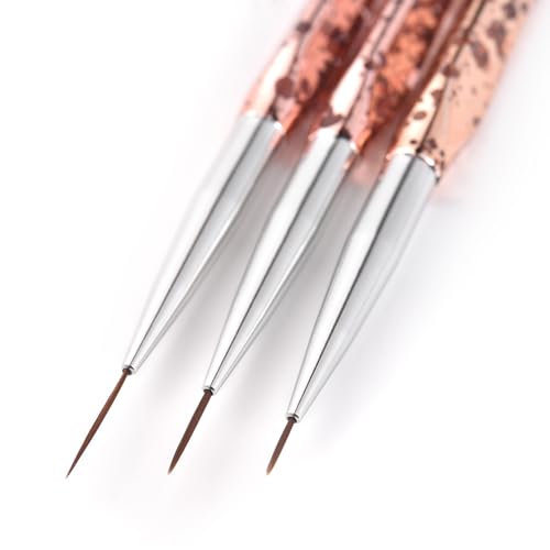9PCS Liner Brushes for Nails Professional Long Liner Nail Art Brush - color: Set