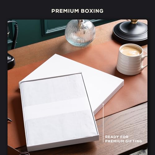 BEECHMORE BOOKS A4 8.5x11.5 Lined Leather Journal For Men 120 GSM, Gift Box - color: Charcoal Black, size: A4 - 8.5" x 11.5" Large