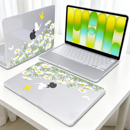 Daisy Floral Protective Case for 2026 MacBook Neo 13" A18 Pro A3404 - color: Cute Daisy Floral