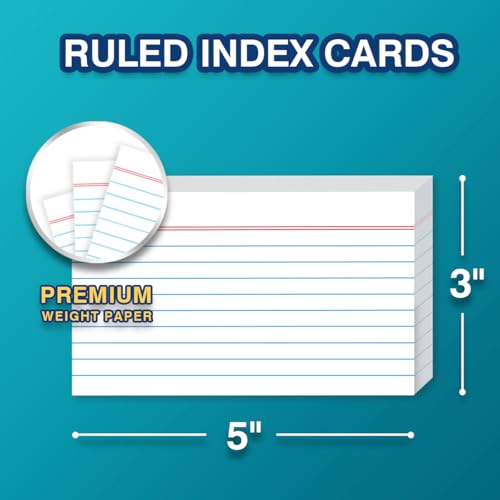 H4D 3x5 Index Card Holder with 100 Index Cards and 25 Dividers, Light Pink - color: Light Pink, size: 3"x5"