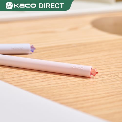 Kaco FIRST Gel Pens Cute Star Pens Black Ink 0.7mm Medium Point 4 Pieces