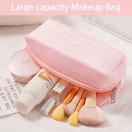 musejoy Skincare Face Wash Spa Headband and Wristband Set Quilted Makeup Bag Blank Cards Gifts for Women and Teen Girl Gifts Trendy Stuff spa headband and wristband set - color: Pink 5pcs-set