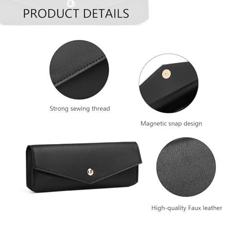 Small Pencil Pouch Simple Faux Leather Pencil Case for Work and Office (Green) - color: Green