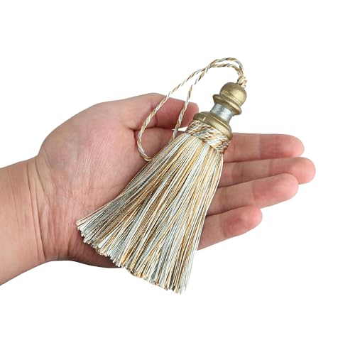 2 Pack Tassel Key Tassel with Loops for Home Decoration - color: Mix Blue, size: 2 Pack