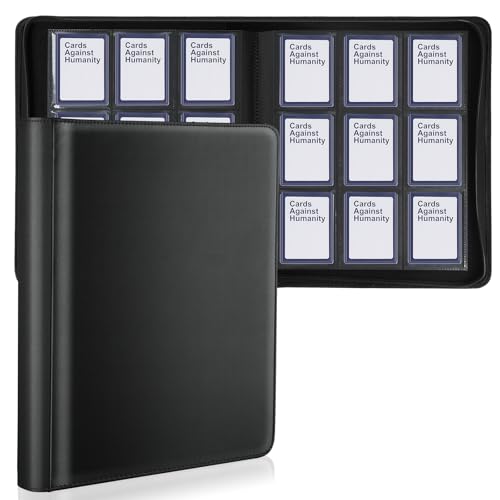 Toploader Binder, Holds 324 Toploaders, 9 Pocket Top Loader Binders with Sleeves for 3 x 4'' Toploaders, Double-Sided Pocket Top Loader Storage Binder, Trading Card Binder - Diamond Black - color: Diamond Black