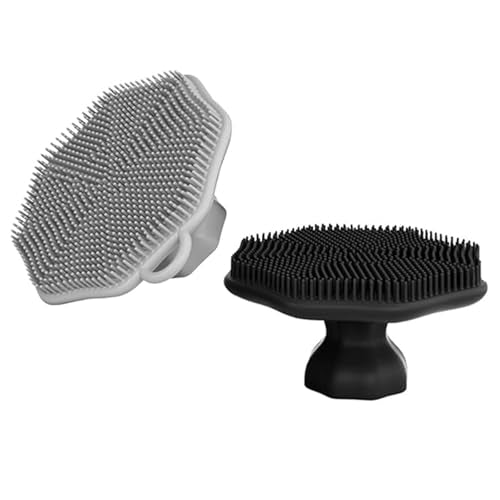 Silicone Face Scrubber, Facial Cleansing Brush,Face Exfoliator Brush, 2 PCS