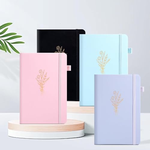 Lined Journal Notebook for Women Cute Leather Notebooks for Writing - color: Blue