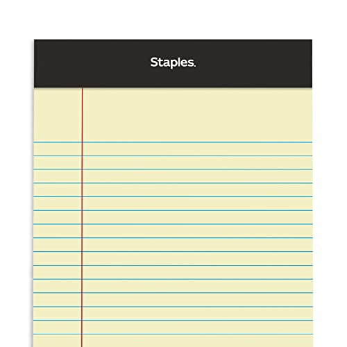 TRU RED Legal Pads, 5x8 Inch, Narrow Ruled, Canary, 12-Pack - style: Canary