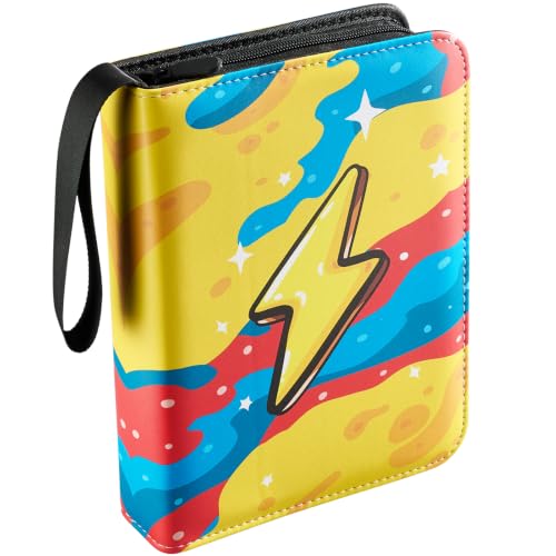 Card Binder 720 Pockets, 9-Pocket Trading Card Binder with 40 Sleeves, Zipper Card Holder Album for TCG, MTG, Baseball, Football and Sports Cards, Yellow - color: Yellow, size: 720 Pockets