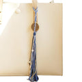 Long Tassel Bag Charms Tradition Lucky Backpack Charm for Women Men (Blue) - color: Blue