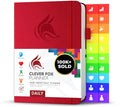 Clever Fox Daily Planner, Undated Professional & College Day, Red - color: Red (Undated)