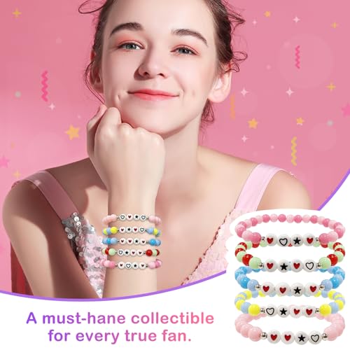 Korea-Pop Inspired Merch toys Bracelets Sets for Women, Korea-Pop Bracelet Friendship Jewelry, for Huntrix Merchandise for Rumi Mira Zoey Fans Christmas Gifts Cosplay Outfits Decor - style: Style A