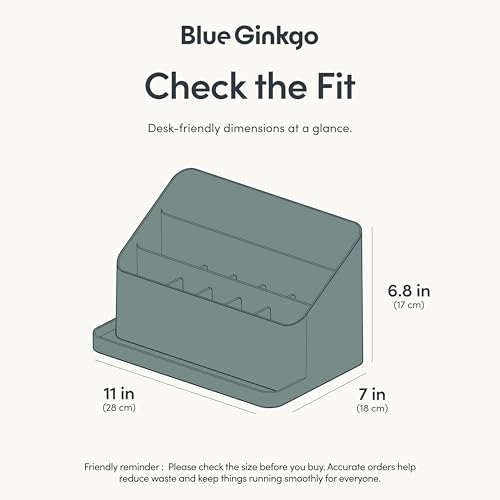 BLUE GINKGO Desk Organizer, Office Supplies, Green, Made in Korea - color: Green, size: ORGANIZER