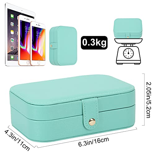 Jewelry Box, Travel Jewelry Organizer Small Jewelry Storage and Organizers - color: green