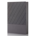 BOBO RABBIT Softcover Lined Notebook 348 Pages Vegan Leather Thick Journal - color: Grey