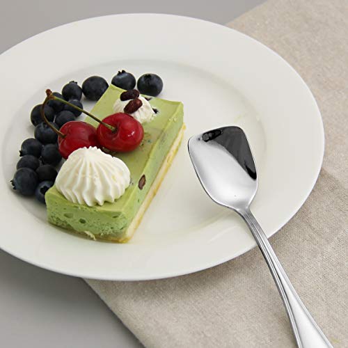 Ice Cream Spoons 18/10 Stainless Steel Dessert Spoon 4 Pcs, Shovel Spoons, 6.0 Inches, Dishwasher Safe