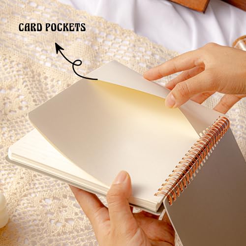 MGGAO 3 Pcs Spiral Notebooks For Women, Aesthetic College Ruled Journal - color: Pack 1